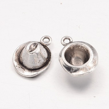 Antique Silver Hat Alloy Charms