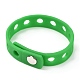 Unisex Silicone Cord Bracelets(BJEW-M204-01E)-2