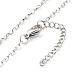 Non-Tarnish 304 Stainless Steel Venetian Chains Necklaces(NJEW-JN03636-02)-1