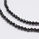 Chapelets de perles en spinelle noir naturel(G-E351-01)-3