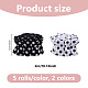 10 Rolls 2 Colors Polyester Wrinkle Ribbons(OCOR-DC0001-33)-2