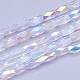 Electroplate Transparent Glass Beads Strands(EGLA-E046-C01)-1