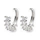 Brass Micro Pave Cubic Zirconia Cuff Earrings(EJEW-D088-11P)-1