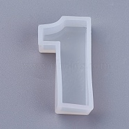 DIY Silicone Molds, Resin Casting Molds, For UV Resin, Epoxy Resin Jewelry Pendants Making, Number, Num.1, 43x23x10mm(X-AJEW-F030-05-1)