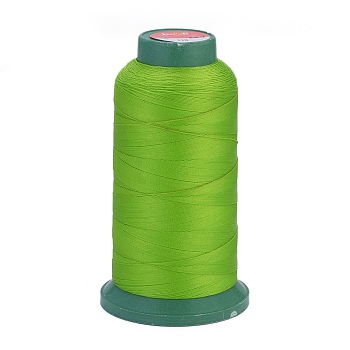 Polyester Sewing Threads, Temperature Heat Resistant Threads, DIY Leather Sewing Craft, Bookbinding, Shoe Repairing, Yellow Green, 0.3mm, 1800m/roll