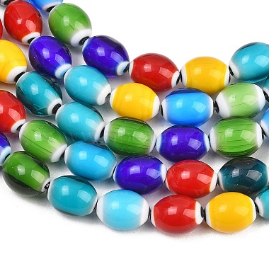 Handgemachte Millefiori Glasperlen(LAMP-T027-01A)-3