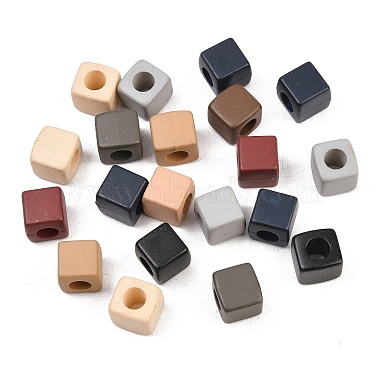 Baking Paint Acrylic Beads(FIND-B065-04C)-1