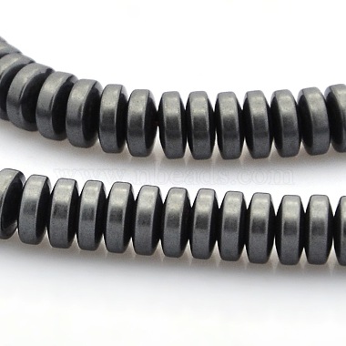5mm Black Abacus Non-magnetic Hematite Beads