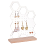 Clear Bees Acrylic Earring Displays(EDIS-WH0021-48B)