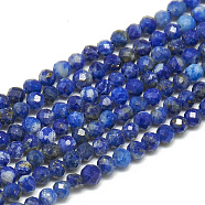 Synthetic Lapis Lazuli Beads Strands, Faceted, Round, 2~2.5mm, Hole: 0.3mm, about 177pcs/strand, 14.9 inch(G-S300-33-2mm)