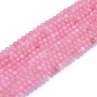 naturel a augmenté perles de quartz brins, arrondir, 8~8.5 mm, trou: 1 mm, environ 47 pcs / brin, 15 pouce~15.5 pouce