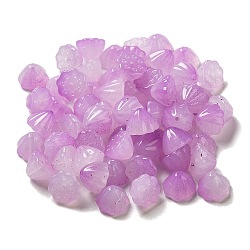 Two Tone Acrylic Beads, Lotus Seedpod, Medium Orchid, 7.5x10.5x10.5mm, Hole: 1.2mm, about 1282pcs/500g(OACR-H039-01C)