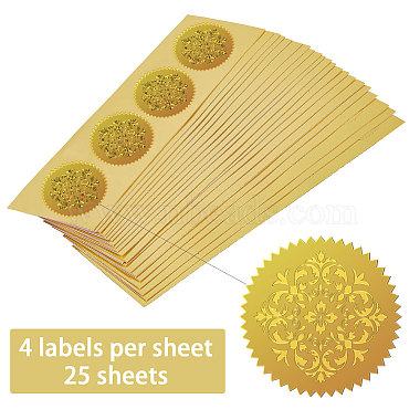 Self Adhesive Gold Foil Embossed Stickers(DIY-WH0211-365)-3