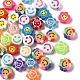 120Pcs 4 Style Smiling Face Beads for DIY Jewelry Making Finding Kits(DIY-YW0005-10)-5