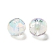 Placage uv perles acryliques transparentes irisées arc-en-ciel(OACR-A014-A01)-1