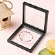 Square Transparent PE Thin Film Suspension Jewelry Display Box(CON-YW0001-37)-7
