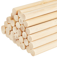 Round Bamboo Sticks, Dowel Rods, for Children Toy Building Model Material Supplies, PapayaWhip, 20x1cm(WOOD-WH0030-83F)