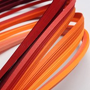 6 Colors Quilling Paper Strips, Gradual Red, 390x3mm, about 120strips/bag, 20strips/color(X-DIY-J001-3mm-A01)