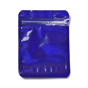 Plastic Packaging Yinyang Zip Lock Bags, Top Self Seal Pouches, Rectangle, Dark Blue, 9.9x7.4x0.02cm, Unilateral Thickness: 2.5 Mil(0.065mm)