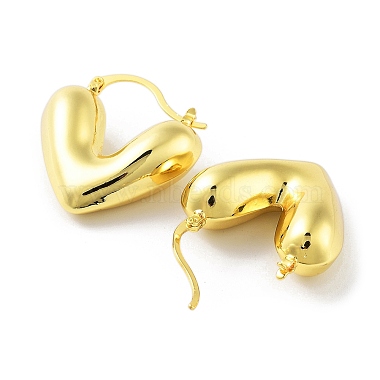 Real 18K Gold Plated Brass Hoop Earrings(X-KK-R150-01C)-2