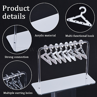 2 セット 2 スタイル アクリルイヤリングディスプレイスタンド(EDIS-CP0001-08)-6