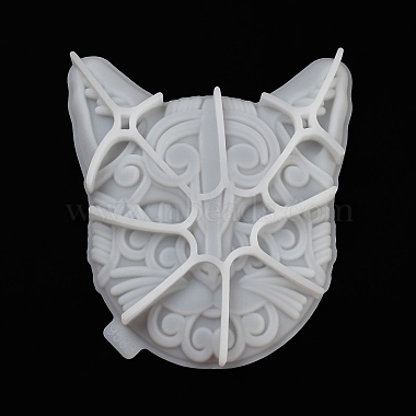 Cat Face DIY Silicone Molds(AJEW-D052-04)-3