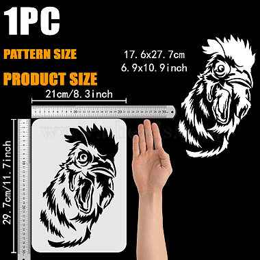 Plastic Drawing Painting Stencils Templates(DIY-WH0396-664)-2