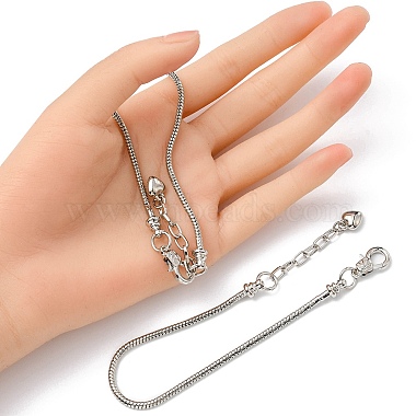 2 bracelets de style européen en laiton pour la fabrication de bijoux(KK-YW0001-55)-4
