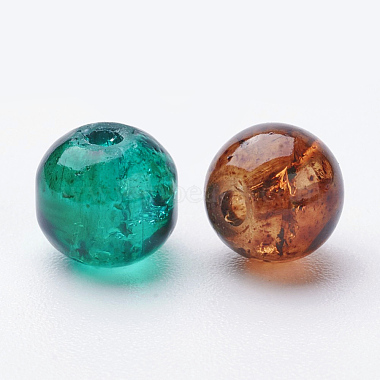 Perles de verre craquelé peintes(DGLA-X0006-6mm-05)-3