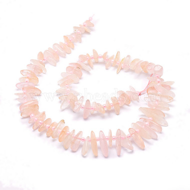 Chapelets de perles en morganite naturelle(G-E569-O01)-2