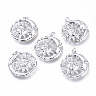 Platinum Sun Brass Pendants