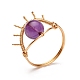 Gemstone Rings Set for Women(RJEW-TA00007)-2