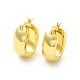 Brass Oval Thick Hoop Earrings for Women(EJEW-E273-04LG)-1
