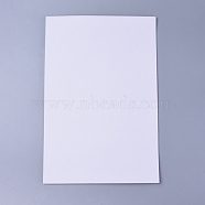 A4 Sponge EVA Sheet Foam Paper, with Adhesive Back, White, 29.3~29.7x19.4~19.7x0.2cm(AJEW-WH0096-98C)