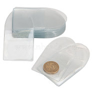 PVC Single Pocket Coin Sleeves Holders, Individual Clear Plastic Coin Flips Coin Protector, for Coin, Jewelry Small Items Collection Storage, Rectangle, Clear, 5.5x5.15x0.1cm(ABAG-WH0038-42)