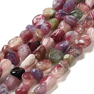 Natural Tourmaline Beads Strands, Nuggets Beads, Tumbled Stone, 7~13x6.5~10x5.5~7mm, Hole: 1mm, 15.94 inch(40.5cm)(G-L608-A08-02)