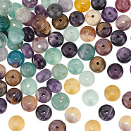 1 Strand Natural Colorful Fluorite Beads Strands, Rondelle, 8x5mm, Hole: 0.7mm, about 70pcs/strand, 14.76~14.96 inch(37.5~38cm)(G-OC0004-75)