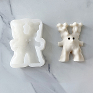 DIY Candle Making Silicone Molds, Resin Casting Molds, Nendoroid, White, 9.3x6.4x2.2cm(DIY-M031-09)