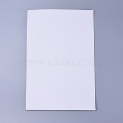 A4 Sponge EVA Sheet Foam Paper, with Adhesive Back, White, 29.3~29.7x19.4~19.7x0.2cm(AJEW-WH0096-98C)