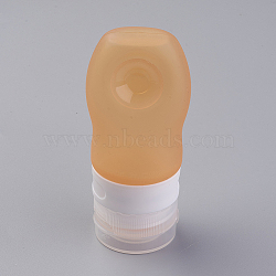 Creative Portable Silicone Points Bottling, Shower Shampoo Cosmetic Emulsion Storage Bottle, Orange, 93x42mm, Capacity: about 37ml(MRMJ-WH0006-F03-37ml)