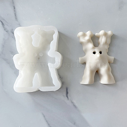 DIY Candle Making Silicone Molds, Resin Casting Molds, Nendoroid, White, 9.3x6.4x2.2cm(DIY-M031-09)
