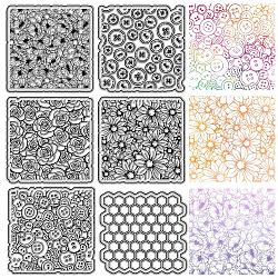 Custom PVC Plastic Clear Stamps, for DIY Scrapbooking, Photo Album Decorative, Cards Making, Stamp Sheets, Film Frame, Flower, 160x110x3mm(DIY-WH0439-0336)