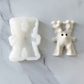 DIY Candle Making Silicone Molds, Resin Casting Molds, Nendoroid, White, 9.3x6.4x2.2cm