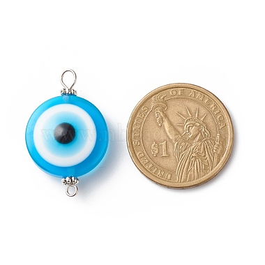 Transparent Evil Eye Resin Connector Charms(PALLOY-JF01848-02)-3