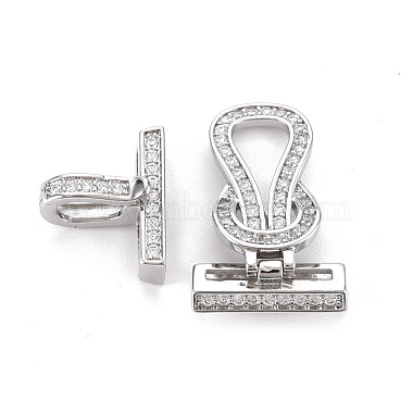Brass Micro Pave Clear Cubic Zirconia Fold Over Clasps(KK-S356-577-NF)-4