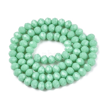 opaque couleur unie imitation jade perles de verre brins(EGLA-A044-P6mm-D14)-3