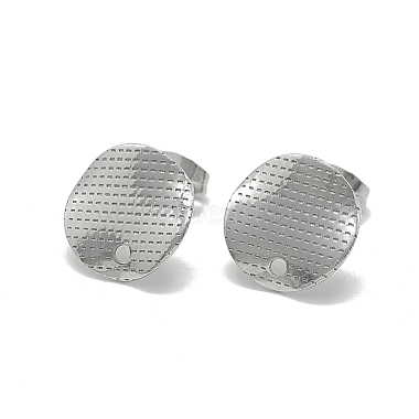 Stainless Steel Color Stainless Steel Stud Earrings