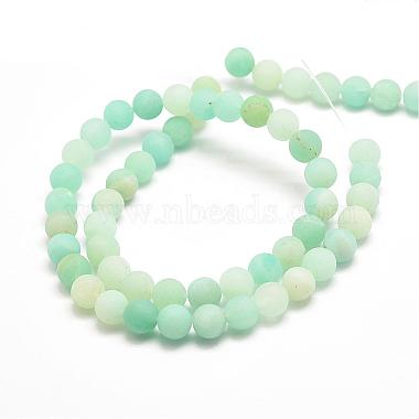 Natural Amazonite Bead Strands(G-G684-03-8mm)-2