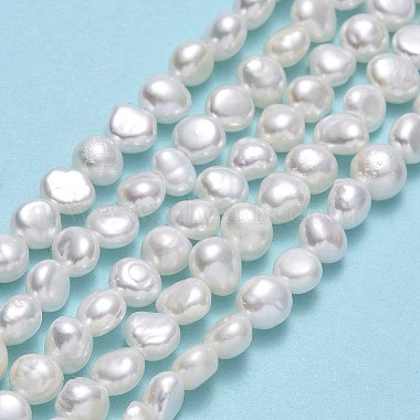 hebras de perlas de agua dulce cultivadas naturales(PEAR-A005-07F-01)-2