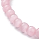 Round Cat Eye Beads Stretch Bracelets for Girl Women(BJEW-A117-A-12)-3